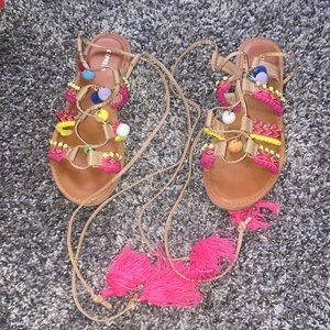 Summer gladiator sandals